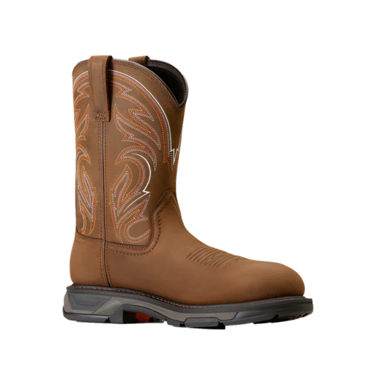 Ariat Men's WorkHog XT Carbon Toe Distressed Brown Work Boots 10045437