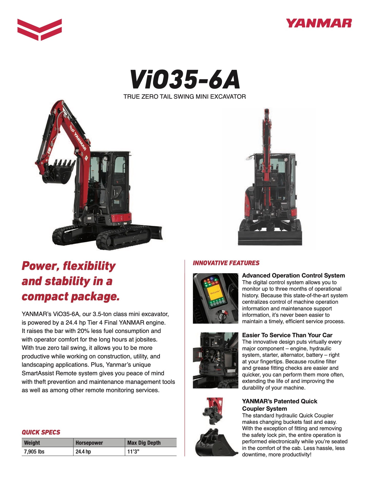 Yanmar VIO35 w/Thumb