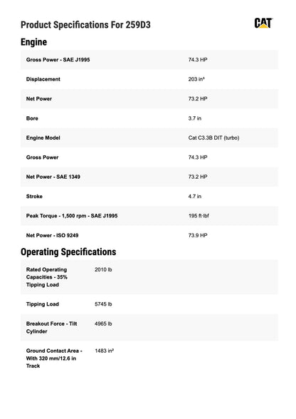 CAT 259D