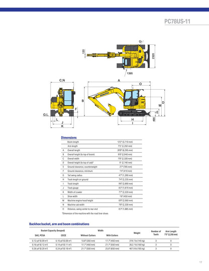 Komatsu 78 w/Hydraulic Thumb