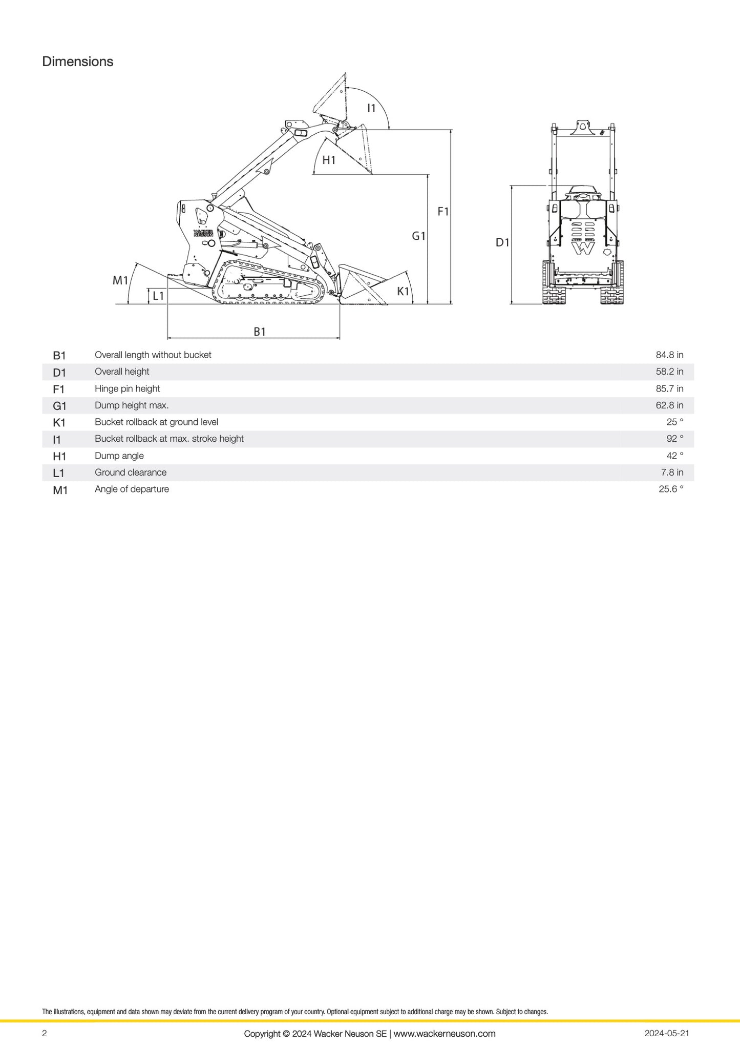 Wacker Neuson SM100 Skid Loader (NEW)