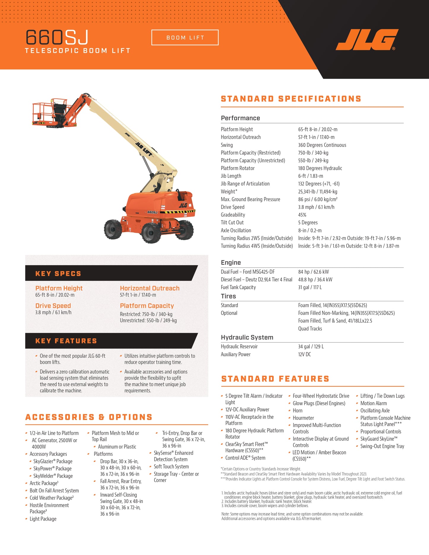 JLG Drivable, Straight Boom Lifts (many heights available)