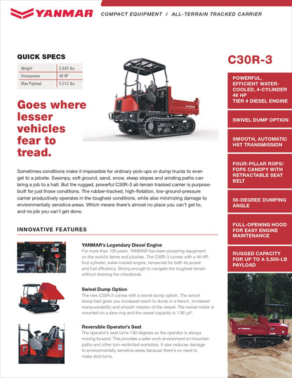 Yanmar C30R-3 (NEW)