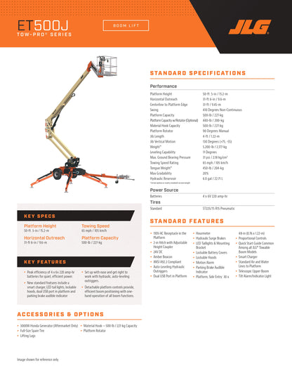 JLG Towable Lifts (different heights available)