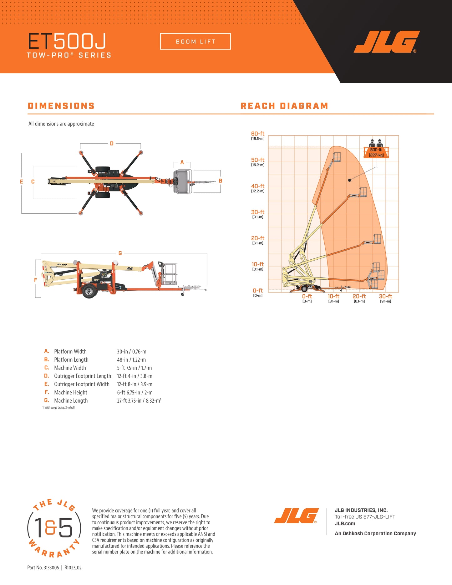 JLG Towable Lifts (different heights available)