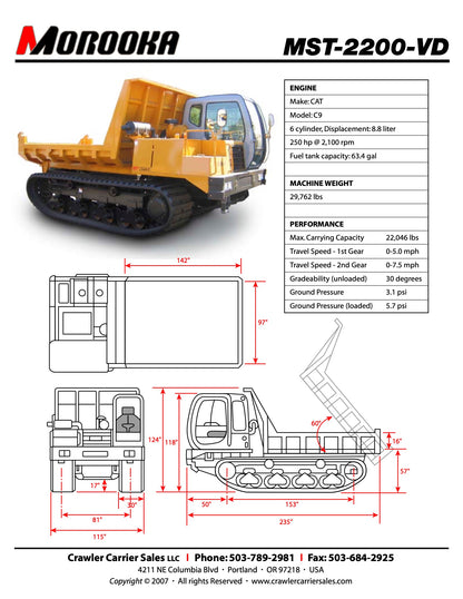 Morooka 2200, 12 Ton