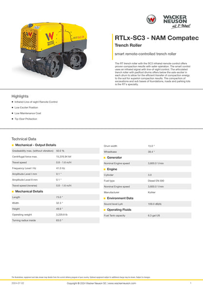 Wacker Neuson RTLx-SC3