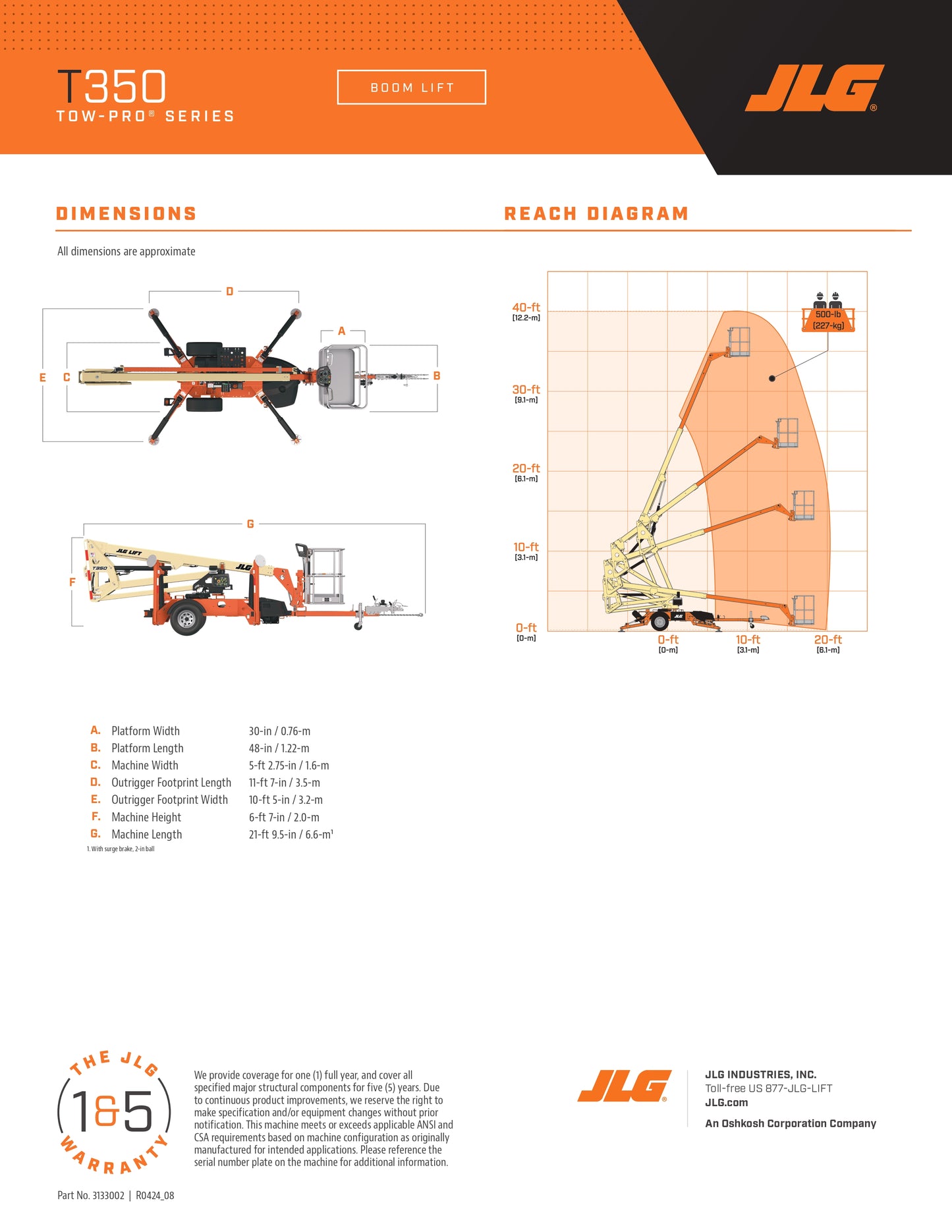 JLG Towable Lifts (different heights available)