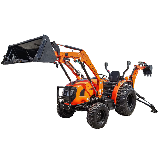 2024 Bad Boy 4035H With industrial Tires, Loader, and BackHoe