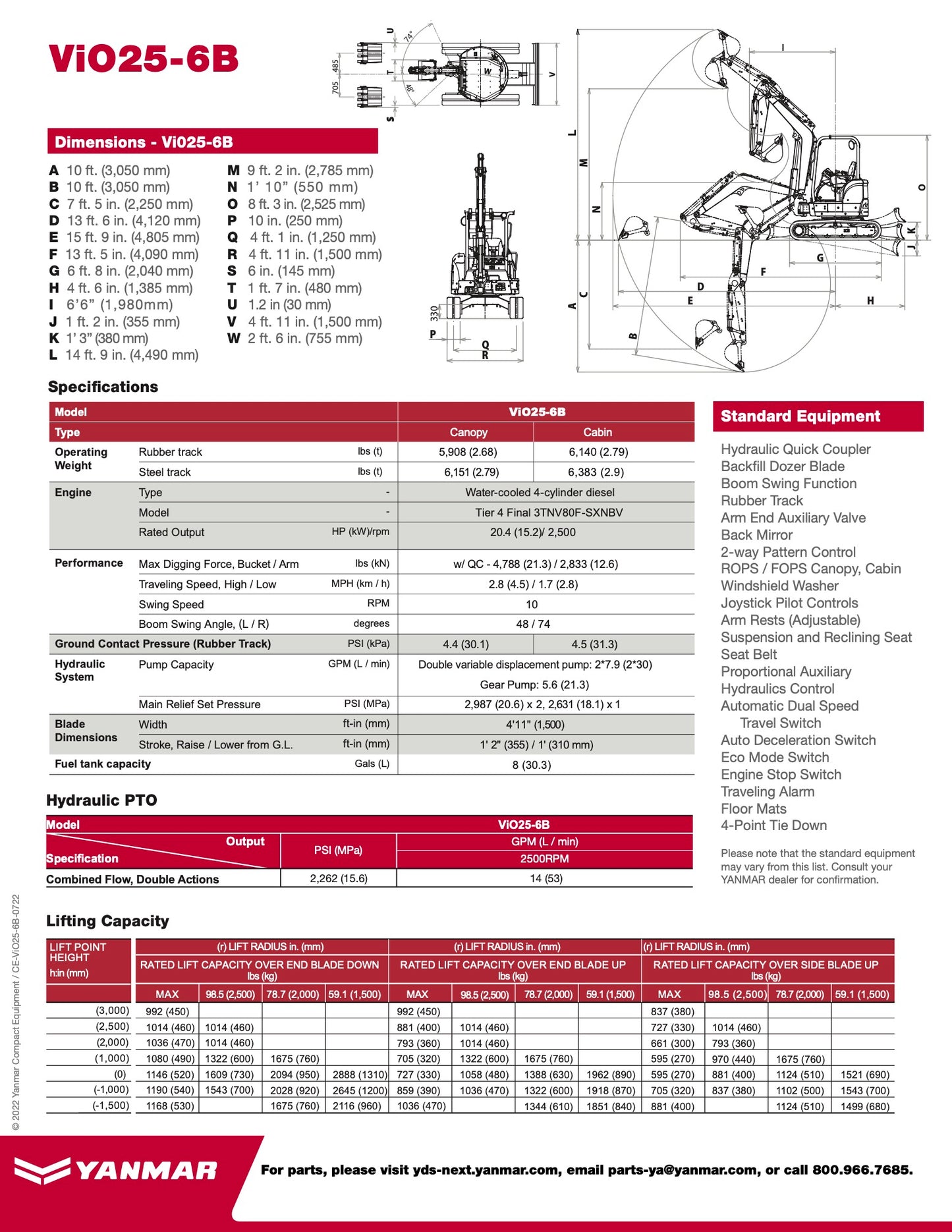 Yanmar VIO25 w/Thumb (NEW)