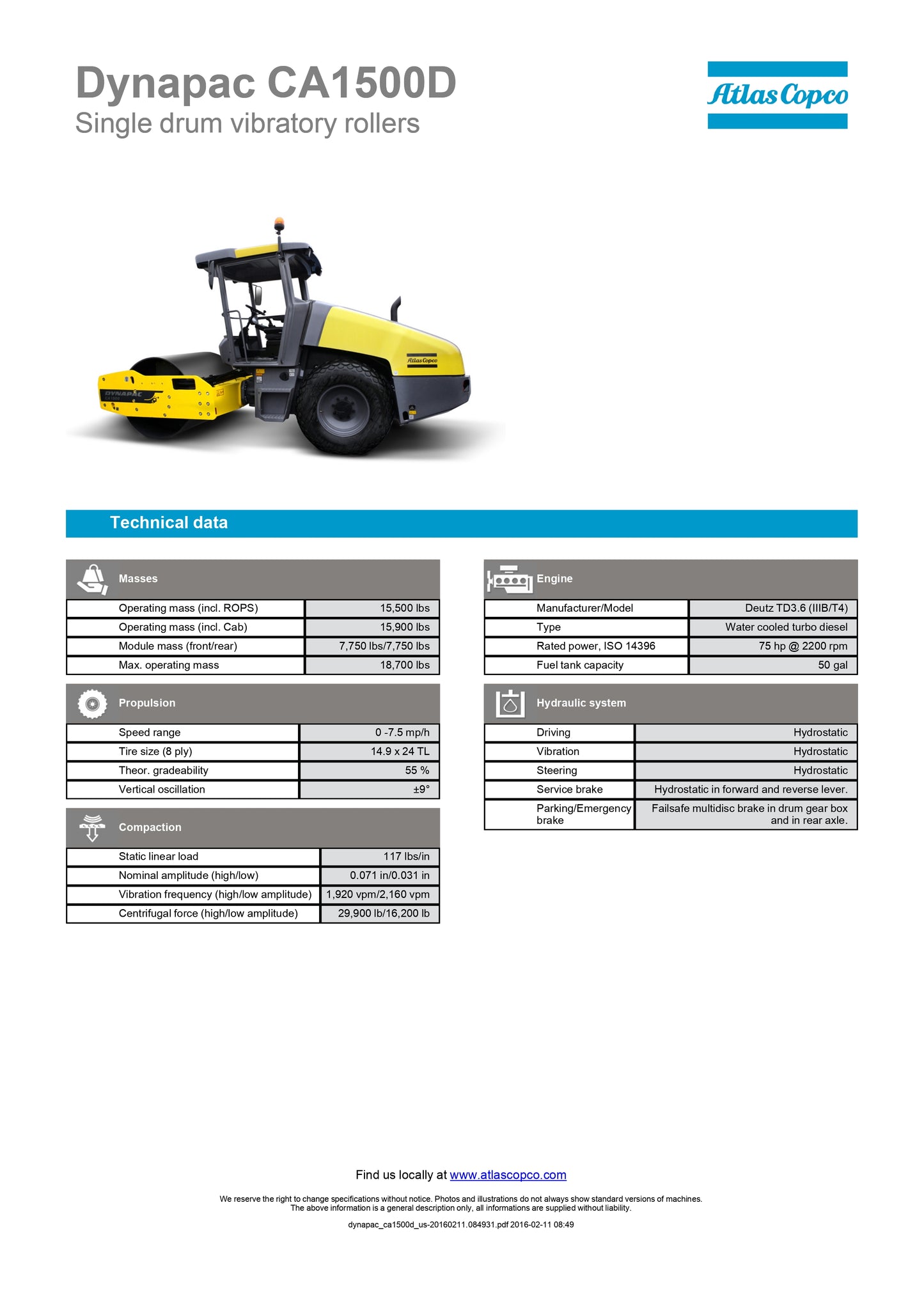 Dynapac CA1500